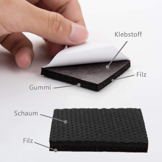 Non Slip Furniture Pads -12Pcs 4" Furniture Grippers Hardwood Floors, Non Skid for Furniture Legs,Self Adhesive Rubber Feet, anti Slide Furniture Floors Protectors for Keep Couch Stoppers